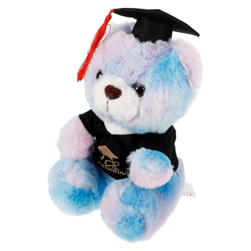 MOLUCKFU Dr. Bärenpuppe beliebte kuschelbären bidoof Plush plushbit Soft Toy Spielzeug Plüschbär Abschluss Plüschbär ausgestopfter Abschlussbär PP Baumwolle Sky-Blue von MOLUCKFU