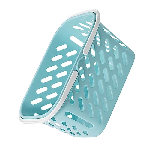 MOLUCKFU Einkaufskorb ablagekörbe Storage Baskets puppenhauszubehör Terrarium kaufen mikrolandschaft Puppenhäuser Bausatz Mini-Aufbewahrungskorb Puppenhaus-Miniaturen Plastik Blue von MOLUCKFU