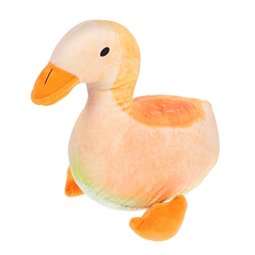 MOLUCKFU Ente Plüschpuppe Ausgestopft Hase Cartoon-Puppe Babys Kuscheltiere Schöne Kuscheltiere Realistische Kuscheltiere Kleine Kuscheltiere Schwamm Orange von MOLUCKFU