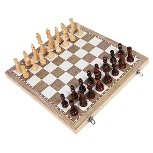 MOLUCKFU Faltbares Holz Schachspiel Tragbares Internationales Schachbrett mit Aufbewahrungsbox Langlebig Bildendes Schachspiel für Familie Reisen und Freizeit MOLUCKFU Faltbares Holz Schachspiel Tragbares Internationales Schachbrett mit Aufbewahrungsbox Langlebig Bildendes Schachspiel für Familie Reisen und Freizeit von MOLUCKFU
