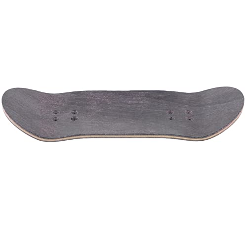 MOLUCKFU Finger-Skateboard Fingerspitzen-bewegungsspielzeug Mini-flaggen-ersatzstäbe Mini-Skateboard-Spielzeug Professionelle Griffbretter Kompaktes Fingerskateboard Black Hölzern von MOLUCKFU