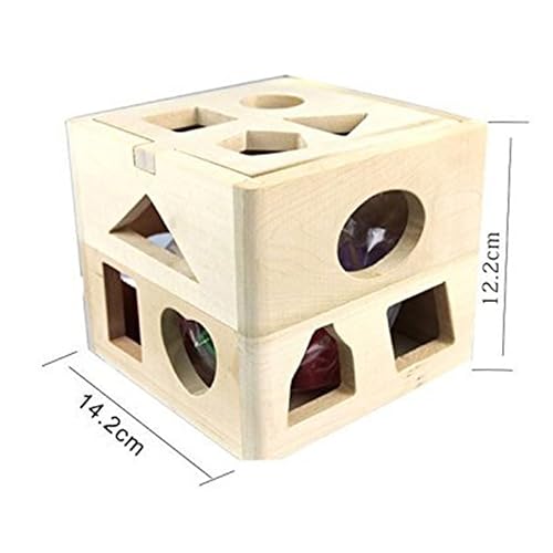 MOLUCKFU Geometrische Holzbausteine Set Für Kleinkinder Pädagogisches Für Jungen Und ädchen Lernspielzeug Zur Der Motorischen Fähigkeiten Zufällige Formen Und Farben von MOLUCKFU