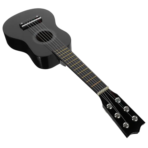 MOLUCKFU Gitarrenspielzeug Für Kinder Spielzeuggitarre Aus Holz Anfänger Gitarre Kleinkind Gitarre Musikalisches Spielzeug Gitarre Für Anfänger Gitarre Für Kinder Gitarre Üben Hölzern Black von MOLUCKFU