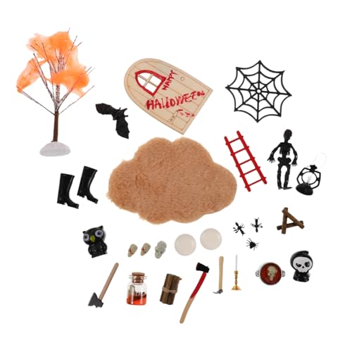 MOLUCKFU Halloween Miniature Dekorationen Miniatur-spukhaus Figuren aus Harz Kompakt und Tragbar Halloween Puppenhaus Zubehör für Puppenhaus Party Klassenzimmer-deko MOLUCKFU Halloween Miniature Dekorationen Miniatur-spukhaus Figuren aus Harz Kompakt und Tragbar Halloween Puppenhaus Zubehör für Puppenhaus Party Klassenzimmer-deko von MOLUCKFU