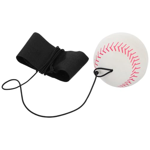 MOLUCKFU Handgelenkelastischer Baseball Handgelenk-übungsball Baseball Klebriger Ball Hüpfball Am Handgelenk Reaktionstrainingsspielzeug Elastischer Seilball Armbandbälle Ballrücklauf Stoff von MOLUCKFU