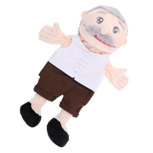 MOLUCKFU Handpuppe Kuscheltiere Für Kinder Kinderpuppen Spielzeug Dekorative Fingerpuppe Kinder Fingerpuppe Cartoon-fingerpuppen Lehrstütze Familienspielpuppe Superweicher Stoff Weiß von MOLUCKFU