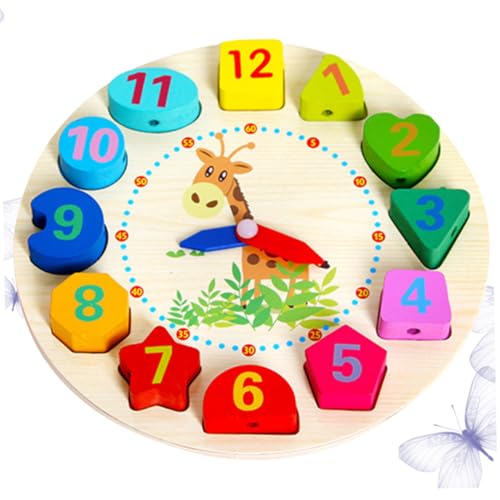 MOLUCKFU Holzspielzeug Lernuhr aus Holz für Bunten Perlen Digitales Lernspielzeug zur Zahlen Farberkennung Pädagogisches Sortierspiel für Jungen und Mädchen um Kognitive Fähigkeiten zu MOLUCKFU Holzspielzeug Lernuhr aus Holz für Bunten Perlen Digitales Lernspielzeug zur Zahlen Farberkennung Pädagogisches Sortierspiel für Jungen und Mädchen um Kognitive Fähigkeiten zu von MOLUCKFU