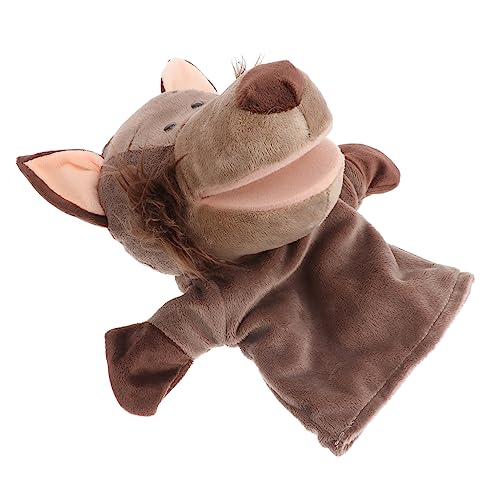 MOLUCKFU Interaktive Handpuppe Wolf Weiches üschspielzeug Für Kuscheltier Mit Beweglichem Mund Ideal Für Geschichtenerzählen Und Rollenspiele Perfektes Für Kleine von MOLUCKFU