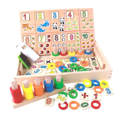 MOLUCKFU Kasten -Initiationsspielzeug travel Toys zabawki stymulujące rozwój Holzspielzeug Mathematik Pädagogisches Lernspielzeug für Schulbedarf von MOLUCKFU