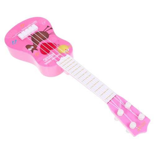 MOLUCKFU Kinder Gitarre Kinder Ukulele kinderinstrumente musikinstrumente für Kinder musikspielzeug Junge Spielzeug Musikinstrumente für Kleinkinder Starter-Ukulele Plastikinstrument von MOLUCKFU