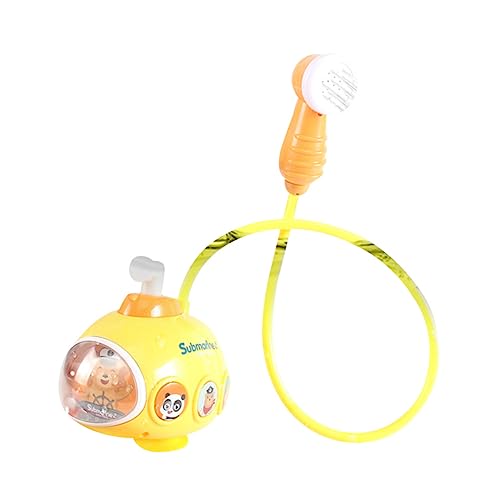 MOLUCKFU Kinderdusche Badespielzeug für Kinder Babyspielzeug Kinder wasserspielzeug kinderwasserspielzeuge Toy Cartoon-U-Boot-Modell Spielzeug elektrischer Sprinkler Plastik Yellow von MOLUCKFU