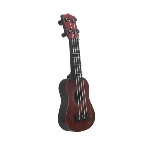 MOLUCKFU Kindergitarre Ukulele Miniaturgitarre Puppenhaus Banjo Instrument Spielzeug Gitarrenreplik Modell Kindergitarrenspielzeug Realistische Gitarrenfigur Gitarren von MOLUCKFU