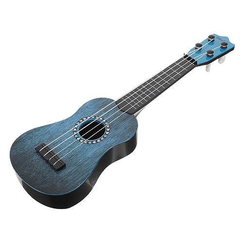 MOLUCKFU Kleinkind Ukulele Spielzeug Ukulele Modell Kinder Gitarre Ukulele Für Anfänger Kinder Musikinstrument Akustikgitarre Anfänger Kinder Ukulelen Spielzeug Ukulele Blauer Kunststoff von MOLUCKFU