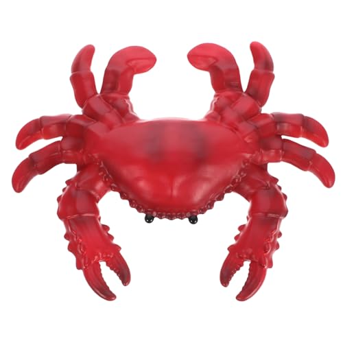 MOLUCKFU Krabben Tierspielzeug Crab Skulptur Simuliertes Krabbenmodell Desktop Marine Tierdekoration Krabbenfiguren Realistische Krabbenfigur Figur Figuren Marine Tierfigur Tiermodelldekoration von MOLUCKFU