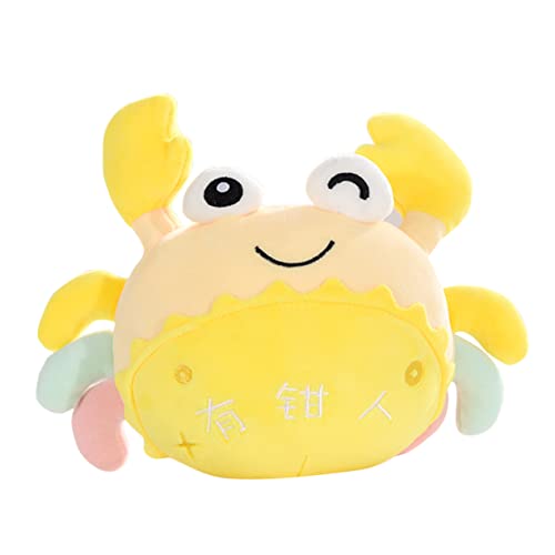 MOLUCKFU Krabbenpuppe Krabbenspielzeug Kinderpuppenspielzeug Tiere Puppenspielzeug Yellow Plüsch von MOLUCKFU