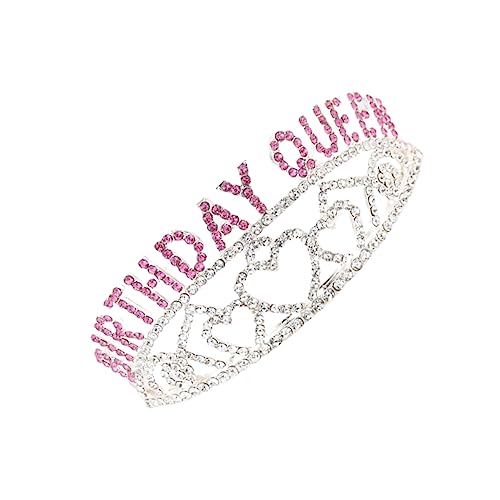 MOLUCKFU Kopfbedeckungen Zubehör Prinzessin Geburtstag Kreative Geburtstagsparty Krone Mode Kopfschmuck Mädchen Kopfbedeckungen Stilvolle Kostüm Zubehör Party Supplies von MOLUCKFU