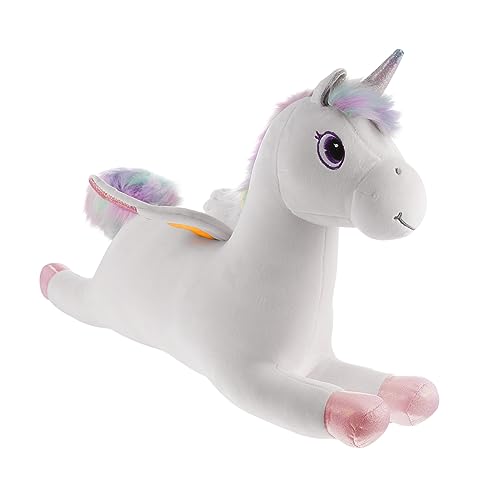 MOLUCKFU Kreatives üschtier Einhorn Weiches Gefülltes Einhorn Spielzeug Bezaubernde Heimbüro Ornament Dekoration Für Kinder Und Erwachsene Und von MOLUCKFU