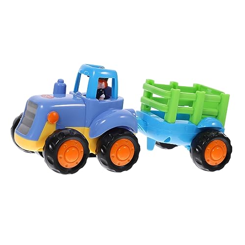 MOLUCKFU Lernspielzeug Für Kinder Mini-LKW-modellauto Engineering-Van-Modell Spielzeugauto Baufahrzeug Spielzeug Auto Spielzeug Bauwagen Für Kinder Jungenspielzeug Lastwagen Für Jungs Blue von MOLUCKFU