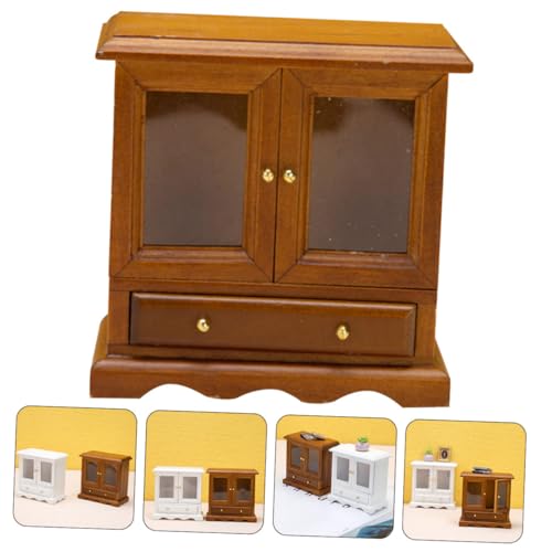 MOLUCKFU Maßstab Doppeltes Türdesign Stabil Feine Verarbeitung Miniaturmöbel Zubehör für Puppenhaus Dekoration MOLUCKFU Maßstab Doppeltes Türdesign Stabil Feine Verarbeitung Miniaturmöbel Zubehör für Puppenhaus Dekoration von MOLUCKFU