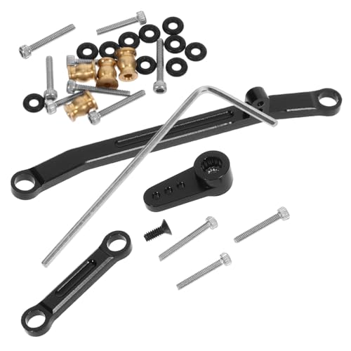 MOLUCKFU Rc Auto Ersatzteile Rc Car Ersatzteile 1 Set Lenkstangen Für Rc Crawler Auto Ersatzteile Für Axial Scx24 Upgrade Steering Rod Und Servo Arm Hochwertiges Zubehör Für Rc Modellautos von MOLUCKFU