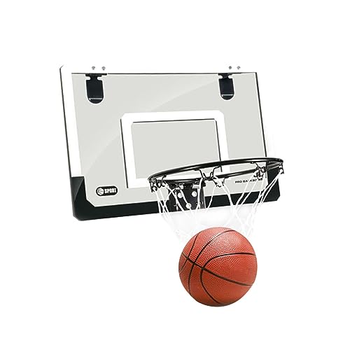 MOLUCKFU Mini Basketball Board Set Indoor Mini Basketball Hoop Mit Transparentem Backboard Für Und Erwachsene Spaß Und Fitness Für Zuhause Scherbenfestes Material von MOLUCKFU