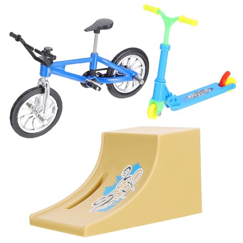 MOLUCKFU Mini Finger Toys mit Finger Bike Ramp und Mini Scooter Tragbares Fingerspielzeug für Erwachsene Fördert Fingerkoordination und Geschicklichkeit Geschenk für Familie und Freunde MOLUCKFU Mini Finger Toys mit Finger Bike Ramp und Mini Scooter Tragbares Fingerspielzeug für Erwachsene Fördert Fingerkoordination und Geschicklichkeit Geschenk für Familie und Freunde von MOLUCKFU