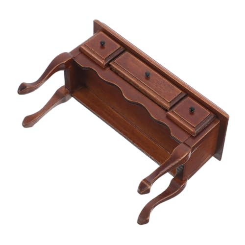 MOLUCKFU Miniatur Möbel Puppenhaus Tisch Chestnut Vintage Modell Dekor DIY Sammler Wohnzimmerschrank MOLUCKFU Miniatur Möbel Puppenhaus Tisch Chestnut Vintage Modell Dekor DIY Sammler Wohnzimmerschrank von MOLUCKFU