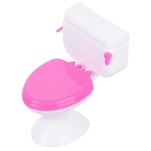 MOLUCKFU Miniatur Puppenhaus Wc Modell Robuste Kunststoff Mini Toilette Kompakte Leichtes Puppenzubehör Dekoratives für Badezimmer und Puppenhaus MOLUCKFU Miniatur Puppenhaus Wc Modell Robuste Kunststoff Mini Toilette Kompakte Leichtes Puppenzubehör Dekoratives für Badezimmer und Puppenhaus von MOLUCKFU