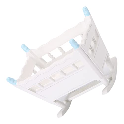 MOLUCKFU Miniatur Puppenwiege Miniatur Babybett Modell für Puppenhaus Blau Miniaturmöbel Detailgetreu Dekoratives Kinderzimmer Zubehör für Puppenhaus MOLUCKFU Miniatur Puppenwiege Miniatur Babybett Modell für Puppenhaus Blau Miniaturmöbel Detailgetreu Dekoratives Kinderzimmer Zubehör für Puppenhaus von MOLUCKFU