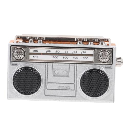 MOLUCKFU Miniatur Retro Radio Mini Ornament Modelle Spielzeug Winziges Radio Dekor Zartes Miniatur Radio Miniatur Radio Statuen Spielhaus Zubehör Mini Zubehör Tischmodell von MOLUCKFU