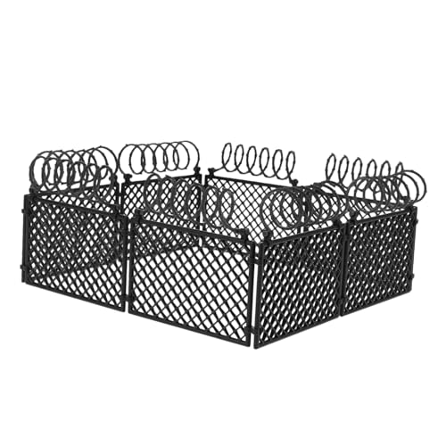 MOLUCKFU Miniaturzaun für DIY Landschaft und Puppenhaus Zubehör Abnehmbare Flexible Kunststoffzäune in Schwarz für Gefängnis Konflikt und Feengarten Szenen Vielseitig Kombinierbar und MOLUCKFU Miniaturzaun für DIY Landschaft und Puppenhaus Zubehör Abnehmbare Flexible Kunststoffzäune in Schwarz für Gefängnis Konflikt und Feengarten Szenen Vielseitig Kombinierbar und von MOLUCKFU