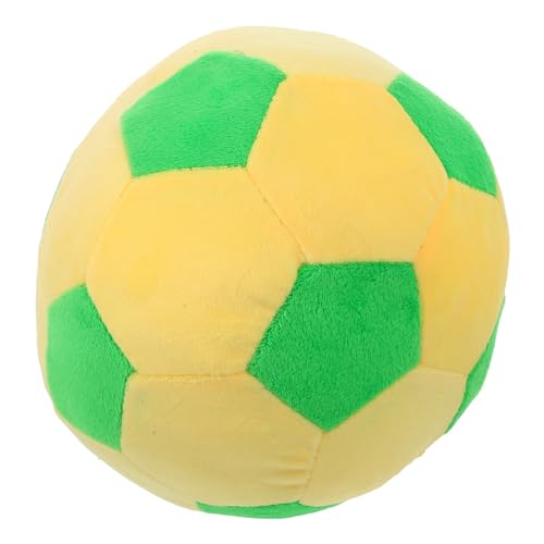 MOLUCKFU Multifunktionales Fußball Spielzeug üsch Fußball Stofftier Gelb Wurfkissen Für Kinder Ideal Für Drinnen Und Draußen Fördert Spiel Und Bewegung Perfektes Für von MOLUCKFU