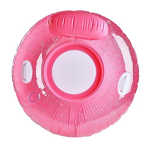 MOLUCKFU Pailletten-Wasser-Lounge-Stuhl Wasserschwimmstuhl Aufblasbarer Pool Für Erwachsene Explosionscouch Wasserfloß Schwimmen Kinderliege Liegestühle Für Erwachsene Stuhl-Sofa PVC Rosa von MOLUCKFU