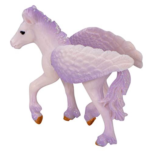 MOLUCKFU Pegasus-Einhorn-Modell Mini-tierspielzeug Einhorn Spielzeug Minispielzeug Für Kinder Action Figur Lernspielzeug Für Kinder Süße Figur Mädchen Spielzeug Feenfiguren PVC Weiß von MOLUCKFU