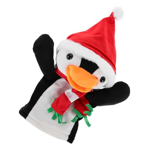 MOLUCKFU Pinguin-handpuppe Geschichtenerzählende Handpuppen Tierplüschhandpuppen Handpuppen Für Kinder Pinguin-gastgeschenke Pinguin-fingerpuppen Kinder Fingerpuppen Süße Handpuppen Stoff von MOLUCKFU