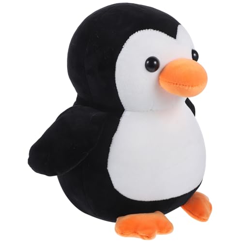 MOLUCKFU Pinguinkissen Dekoration Kindergeburtstag Gastgeschenke Spielzeuge Geldgeschenke Geburtstag Gefüllter Pinguin-plüsch Pinguin Stofftier Süßes Pinguin-Spielzeug Black Pp Baumwolle von MOLUCKFU