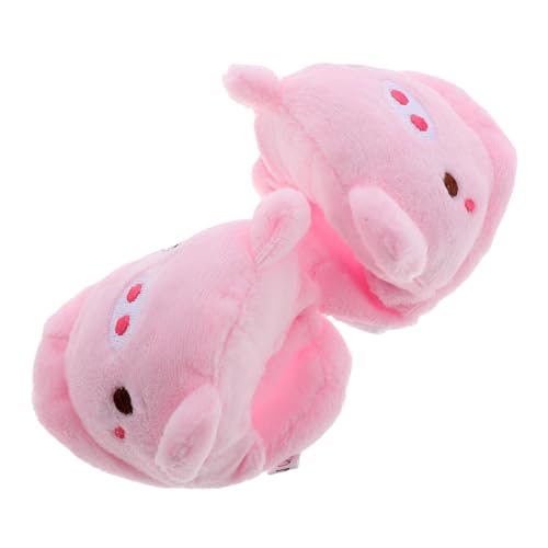 MOLUCKFU Plüsch Schwein Puppenhausschuhe Puppen Winter Hausschuhe Kuschelig Sanft Niedlich Warm Für Mädchen Puppenzubehör MOLUCKFU Plüsch Schwein Puppenhausschuhe Puppen Winter Hausschuhe Kuschelig Sanft Niedlich Warm Für Mädchen Puppenzubehör von MOLUCKFU