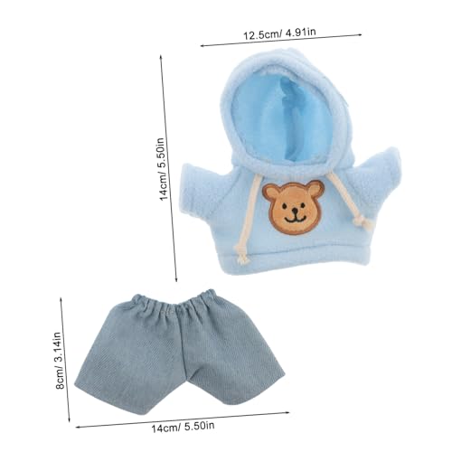 MOLUCKFU Plüschbär Kleidung Set Weiches Kuscheltier Outfit Hoodie und Jeans Puppenkleidung Set Niedliche Anziehsachen für Stofftiere Geschenk MOLUCKFU Plüschbär Kleidung Set Weiches Kuscheltier Outfit Hoodie und Jeans Puppenkleidung Set Niedliche Anziehsachen für Stofftiere Geschenk von MOLUCKFU
