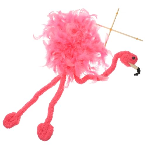 MOLUCKFU Plüschschnur Flamingo Puppe Marionetten Puppenspielzeug Interaktives Plüschspielzeug Flamingo Marionettenpuppe Marionettenpuppen Für Aufführungen Plüschpuppe 1 Tiere von MOLUCKFU