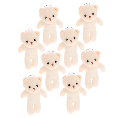 MOLUCKFU Puppe Animal Figures Bag Charm laufstall für Kleinkinder ab 1 Jahr Toy ausgestopft Hase verschleißfeste kleine Bären multifunktionale Bärenfiguren PP Baumwolle von MOLUCKFU