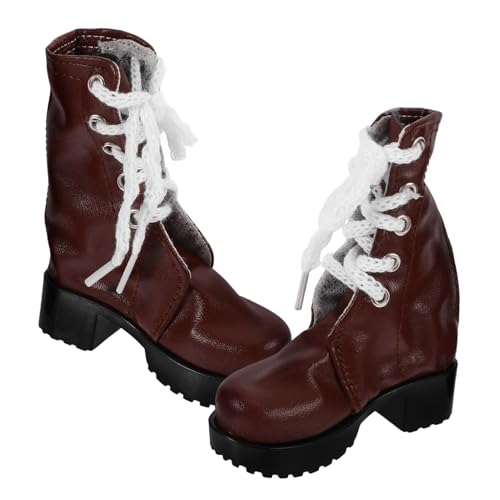 MOLUCKFU Puppen Stiefel Miniatur PU Lederschuhe Puppenzubehör Zubehör für Puppen zum Dekorieren MOLUCKFU Puppen Stiefel Miniatur PU Lederschuhe Puppenzubehör Zubehör für Puppen zum Dekorieren von MOLUCKFU