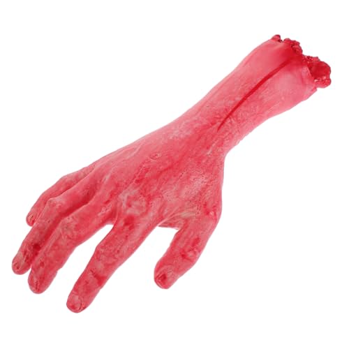 MOLUCKFU Hand Horror Blutig Fake Hand Modell Für Halloween Deko Abgetrennte Hand Requisite Für Gruselige Partys Realistisches Prank Requisit Linke Hand Mittelgröße Ideal Für Halloween Dekorationen von MOLUCKFU