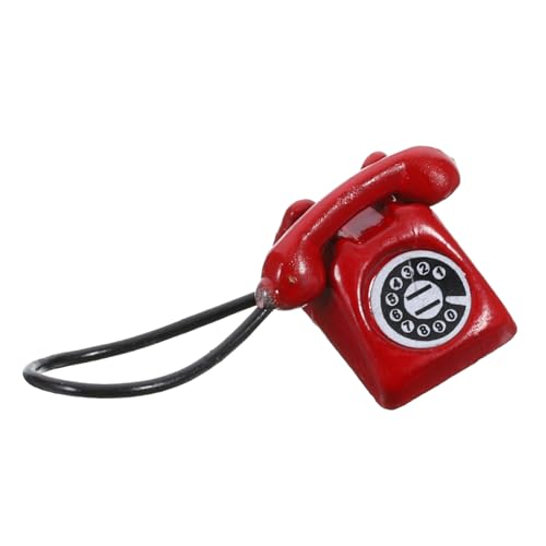 MOLUCKFU Retro Kleines Telefon Winzige Figur Dekor Puppenhaus Dekoration Mikro Landschaft Telefon Mini Telefon Dekor Mini Telefon Mini Dekoration Telefon Für Zuhause von MOLUCKFU