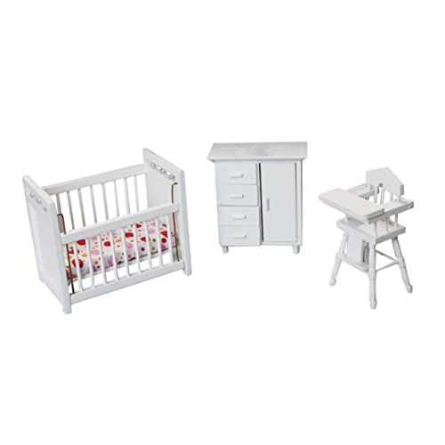 MOLUCKFU Satz Puppenschlafzimmer Miniaturmöbel Für Kinder Rollenspielspielzeug Umfassendes Minimöbel Set Für Kreative Spielstunden Ideal Für Puppenhäuser Und Rollenspiele von MOLUCKFU