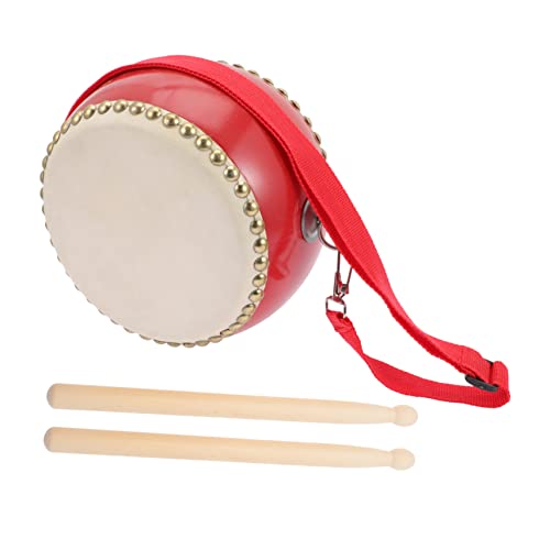 MOLUCKFU Schlagzeugspielzeug Aus Rindsleder Musikinstrument Für Kleinkinder Lernspielzeug Zur Der Frühen Musikalischen Entwicklung Percussion Trommel Für Kreative von MOLUCKFU