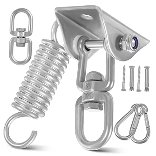 MOLUCKFU Schwerlast Schaukelhaken mit Drehfunktion und Schrauben Flexibler Swing Hänger für Hängematten Schaukeln Yogatücher und Outdoor Aufhängungen MOLUCKFU Schwerlast Schaukelhaken mit Drehfunktion und Schrauben Flexibler Swing Hänger für Hängematten Schaukeln Yogatücher und Outdoor Aufhängungen von MOLUCKFU