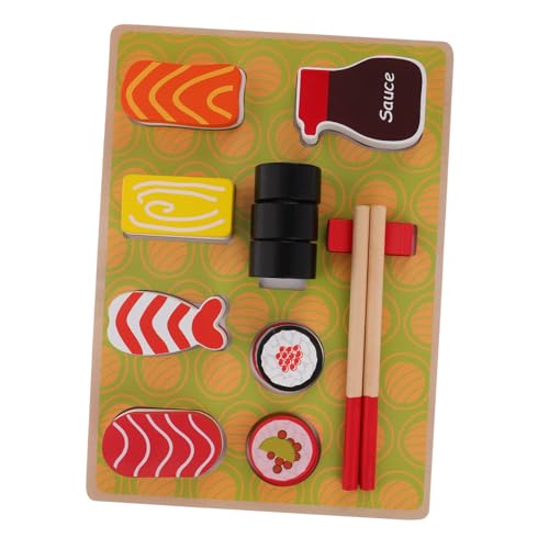 MOLUCKFU Set Sushi Spielzeug Rollenspiel Küchenspielzeug Essen Lernspielzeug Rollenspiel Sushi Für Kinder Wildtiere Memory Spiel Dekor Montessori Spielzeug Sushi Zubehör von MOLUCKFU