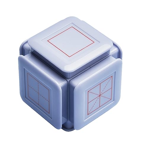 MOLUCKFU Siegel Hand Für Kinder Dekorativer Stempelblock Stempelzubehör Für Scrapbooking Stanzblöcke Handwerk Schulpreis Selbstfärbende Stempel Bildungsstampfer Für Kinder Plastik Blue von MOLUCKFU