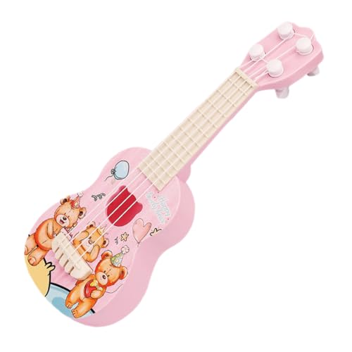 MOLUCKFU Simulation Gitarre Kinder-Ukulele Kleinkind-Ukulele Früherziehung Ukulele Gitarre Für Kinder Gitarre Für Anfänger Kleinkind Ukulele Spielzeug Gitarrenspielzeug Für Kinder Plastik von MOLUCKFU