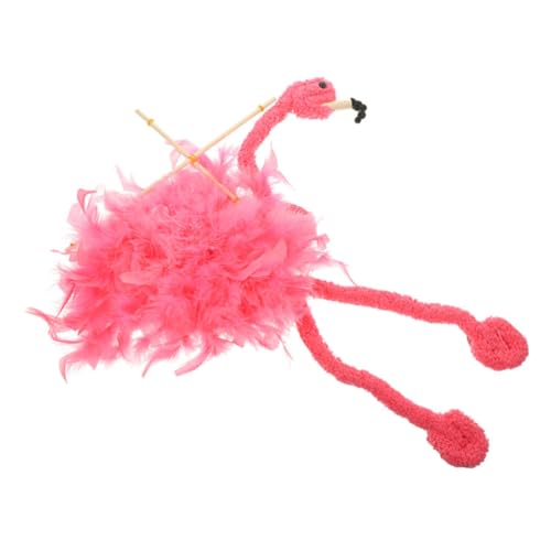 MOLUCKFU String Flamingo Puppe Lustige Marionette Spielzeug Flamingo Spielzeug Lustige Marionetten Strauße Puppen Tier Marionette Puppe Tiere Marionette Puppe Plüschtiere Marionette Figur von MOLUCKFU